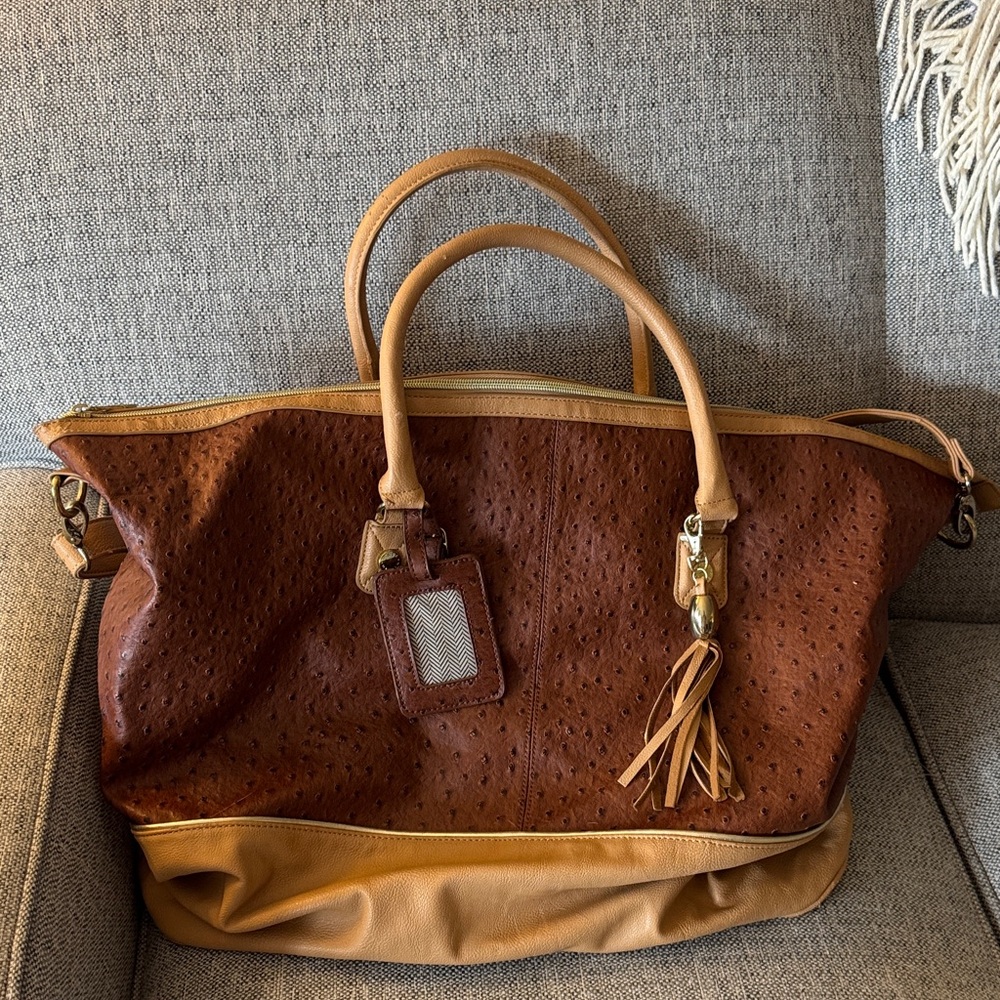 Steve Madden Brown and Tan Tote Bag